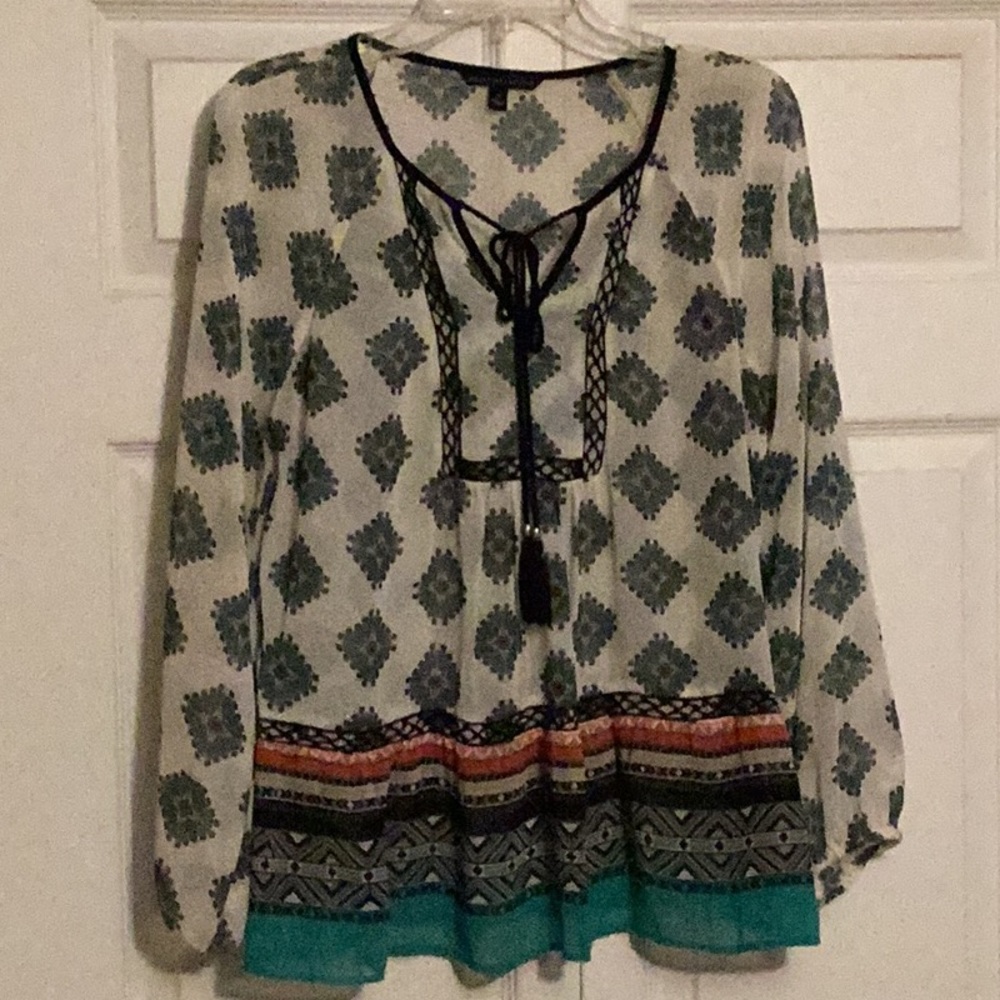 Beautiful blouse with tie front